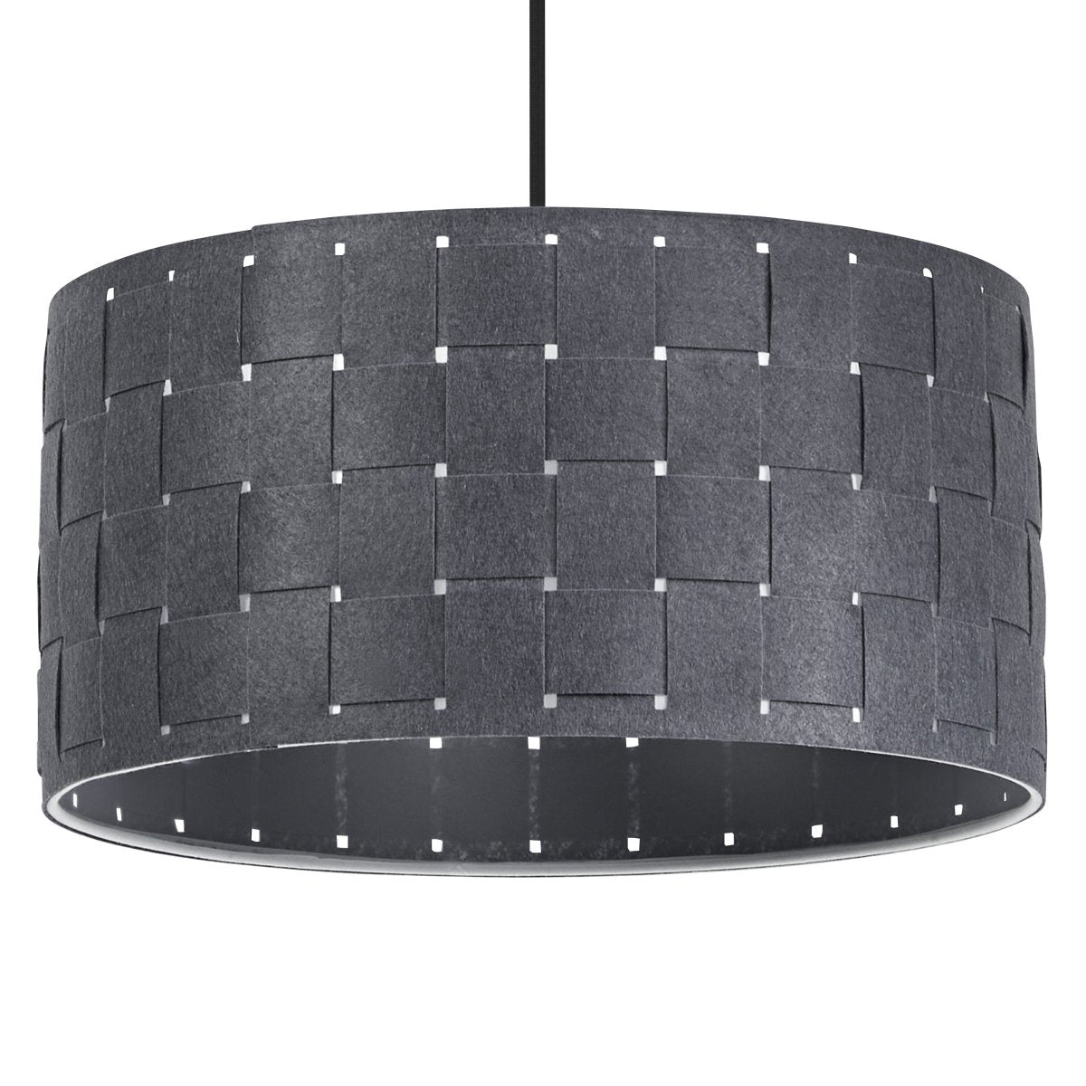 4099854459368 - Dekorativní závěsné svítidlo z plsti s tkaným designem, Ø380 mm, E27, tmavě šedé - Závěsné - LEDVANCE e - shop
