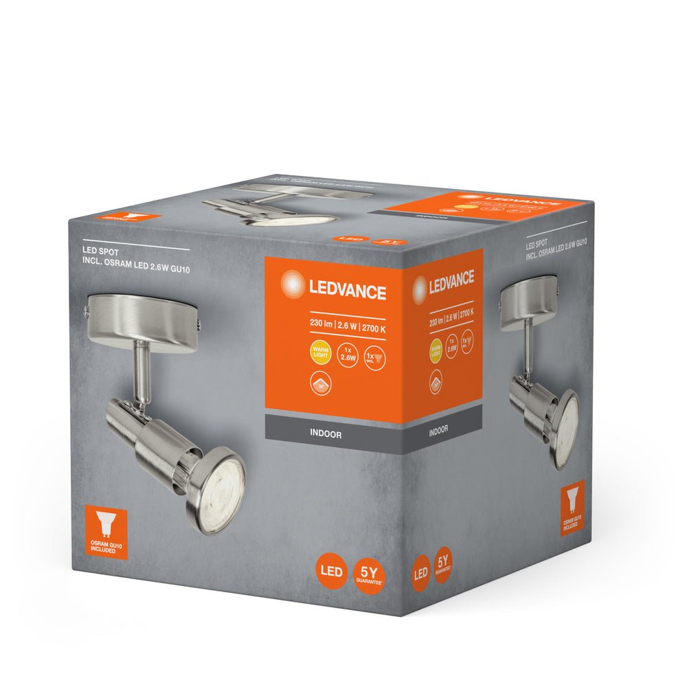 4058075540507 - Designové LED stropní svítidlo LED SPOT 1x2.6W, teplá bílá - Stropní svítidlo - LEDVANCE e - shop