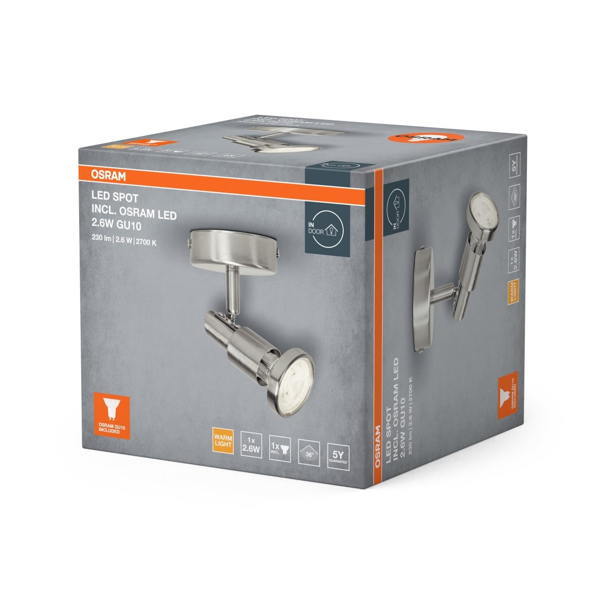 4099854473548 - Designové LED stropní svítidlo LED SPOT 1x2.6W, teplá bílá OSRAM - Stropní svítidlo - LEDVANCE e - shop