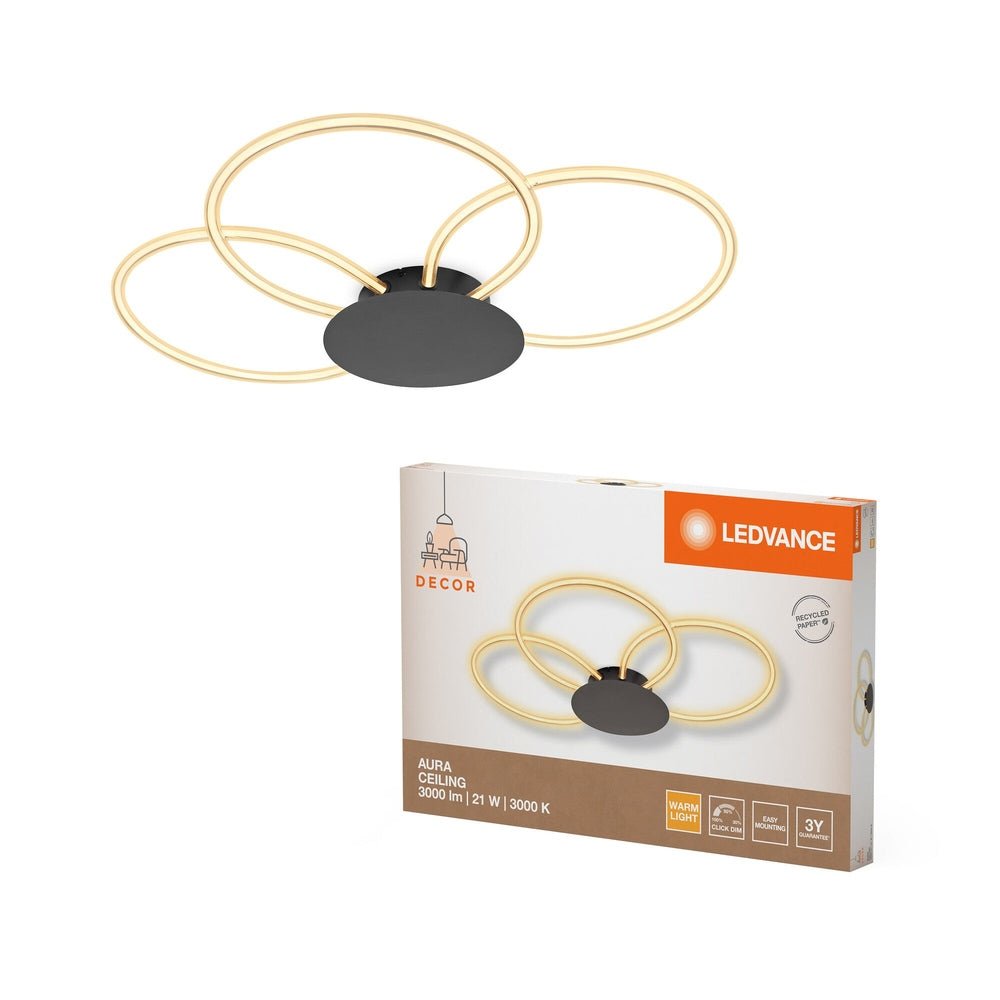 Designové stropní svítidlo 21W AURA CEILING, teplá bílá