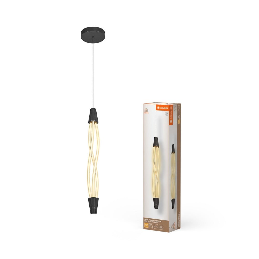 Designový lustr 18W SWIRL PENDANT VERTICAL, teplá bílá