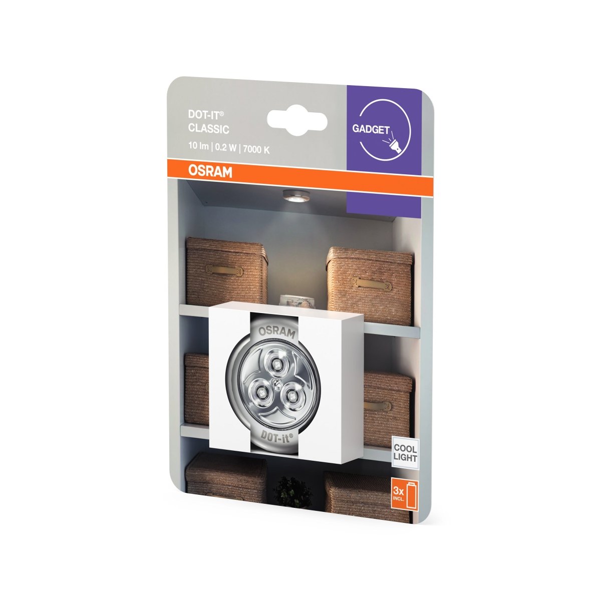4099854531293 - Dotykové LED orientační světlo DOT - it CLASSIC studená bílá OSRAM - Orientační svítidlo - LEDVANCE e - shop