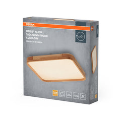 4099854445651 - Dřevěné LED stropní svítidlo 292x292 mm ORBIS, teplá bílá OSRAM - Stropní svítidlo - LEDVANCE e - shop