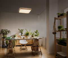 4099854446092 - Dřevěné LED stropní svítidlo 495x495 mm ORBIS, teplá bílá OSRAM - Stropní svítidlo - LEDVANCE e - shop