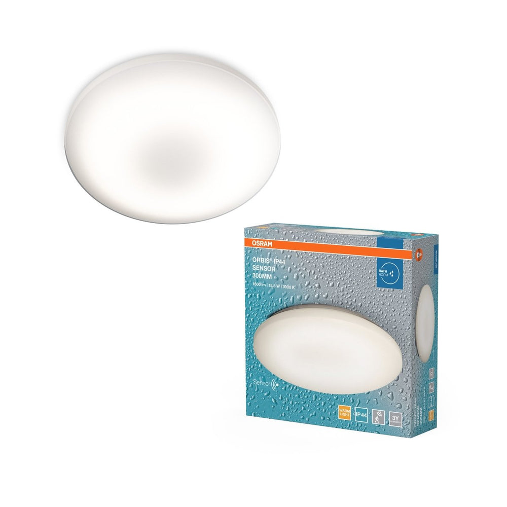 Elegantní LED stropní svítidlo ORBIS IP44 300 se senzorem OSRAM