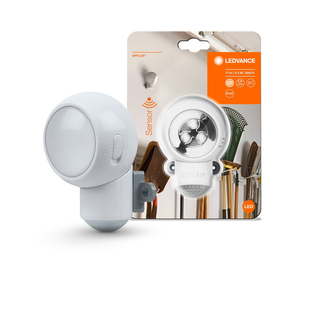Elegantní LED světlo se senzorem 0,3W IP43 SPYLUX teplá bílá