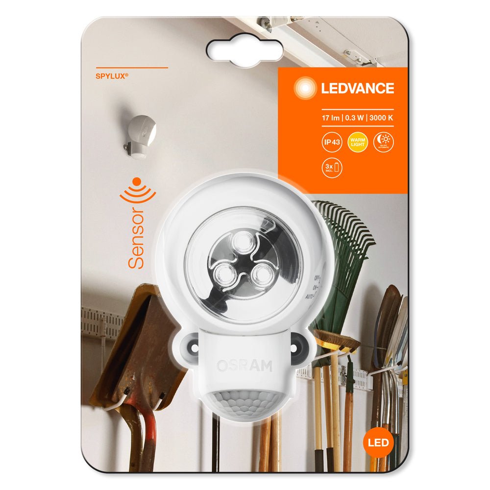 4058075227835 - Elegantní LED světlo se senzorem 0,3W IP43 SPYLUX teplá bílá - Orientační svítidlo - LEDVANCE e - shop
