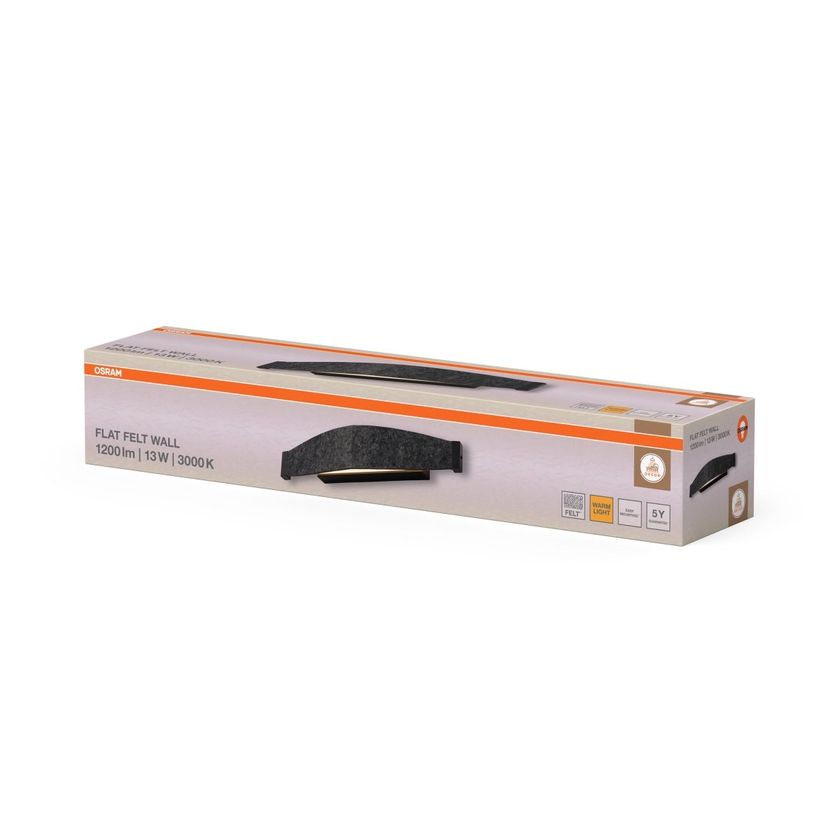 4058075847460 - Filcové nástěnné svítidlo Flat Felt, 13W, Teplá bílá - Czechia LEDVANCE e - shop