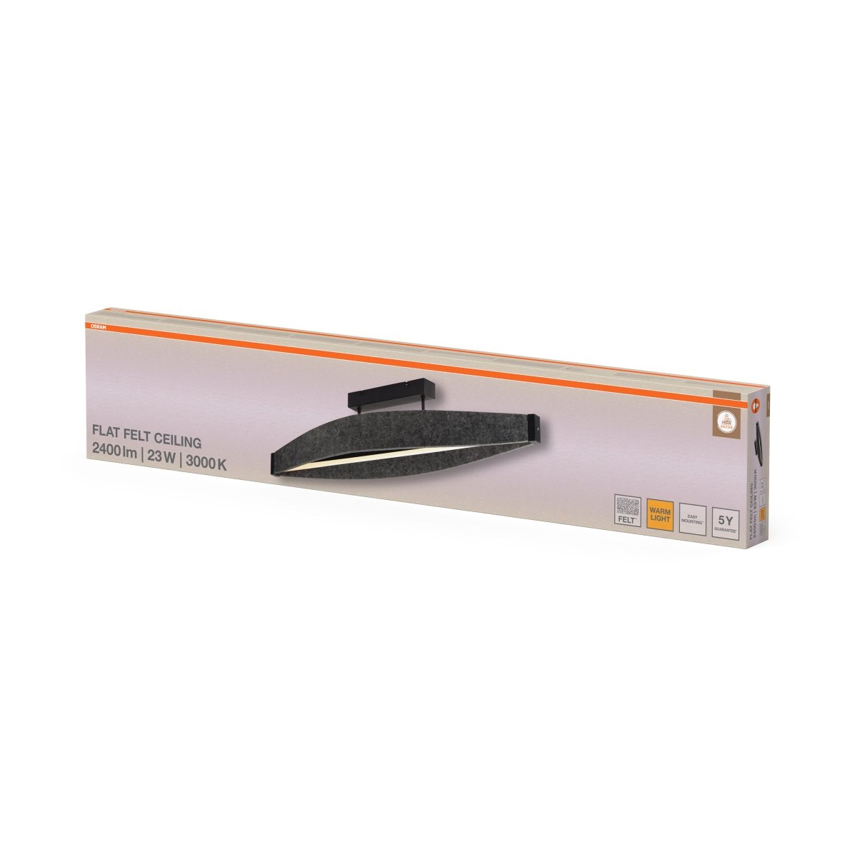 4058075847484 - Filcové stropní svítidlo Flat Felt, 23W, Teplá bílá - Czechia LEDVANCE e - shop