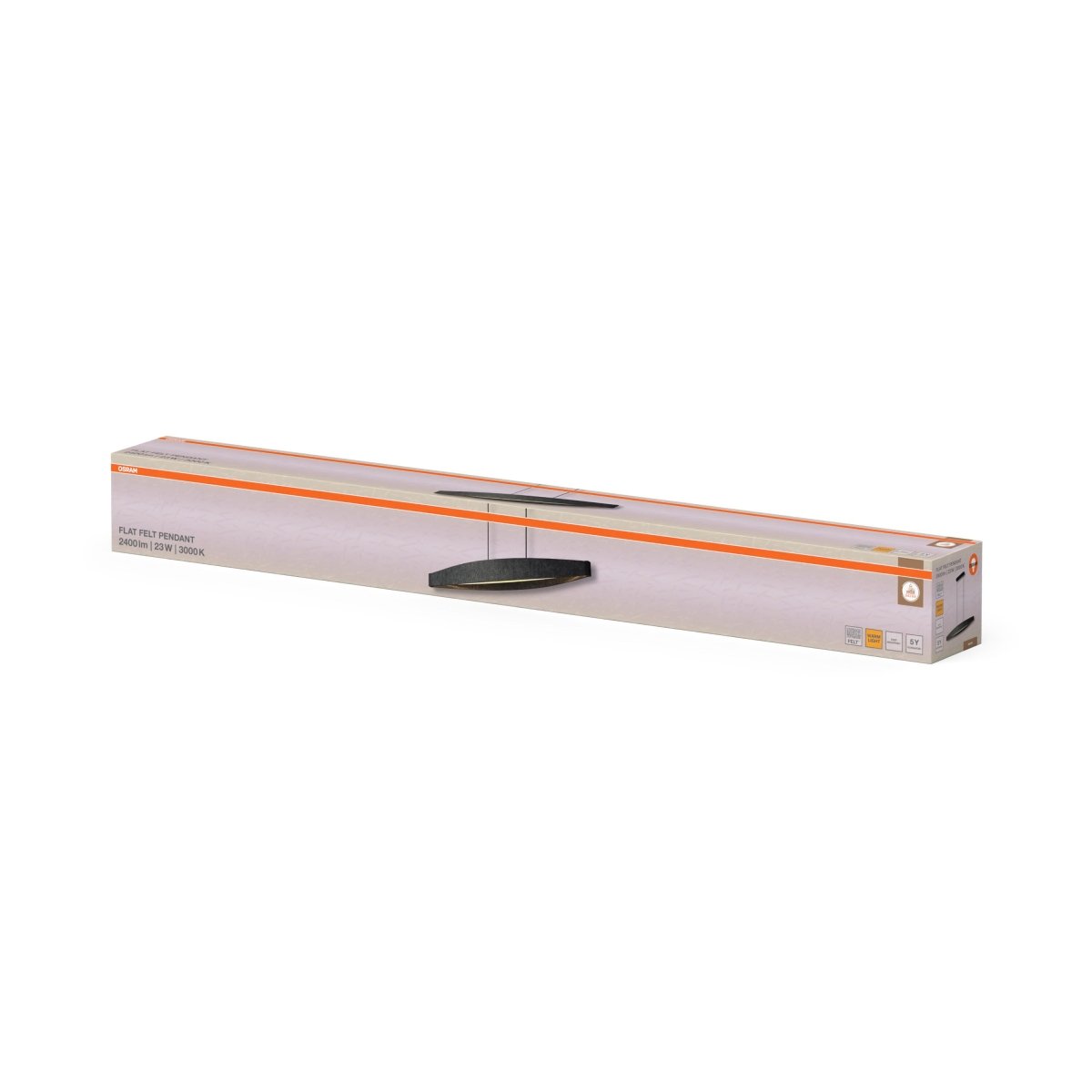 4058075847507 - Filcové závěsné svítidlo Flat Felt, 23W, Teplá bílá - Czechia LEDVANCE e - shop