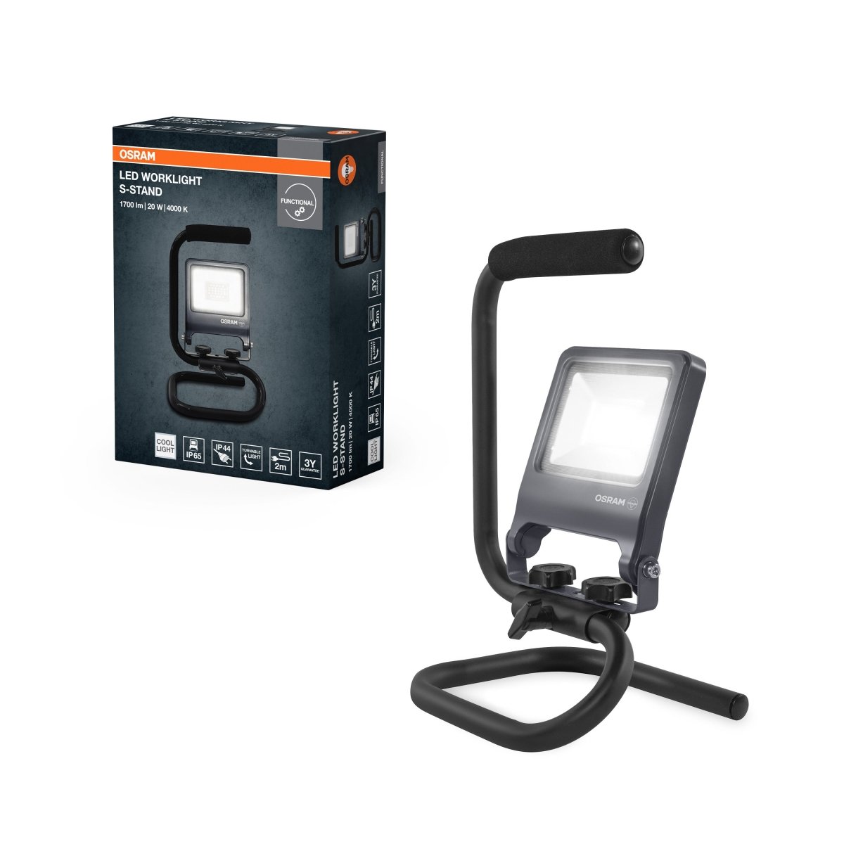 4099854572050 - Flexibilní LED pracovní světlo 20 W S - STAND studená bílá OSRAM - Pracovní svítidlo - LEDVANCE e - shop