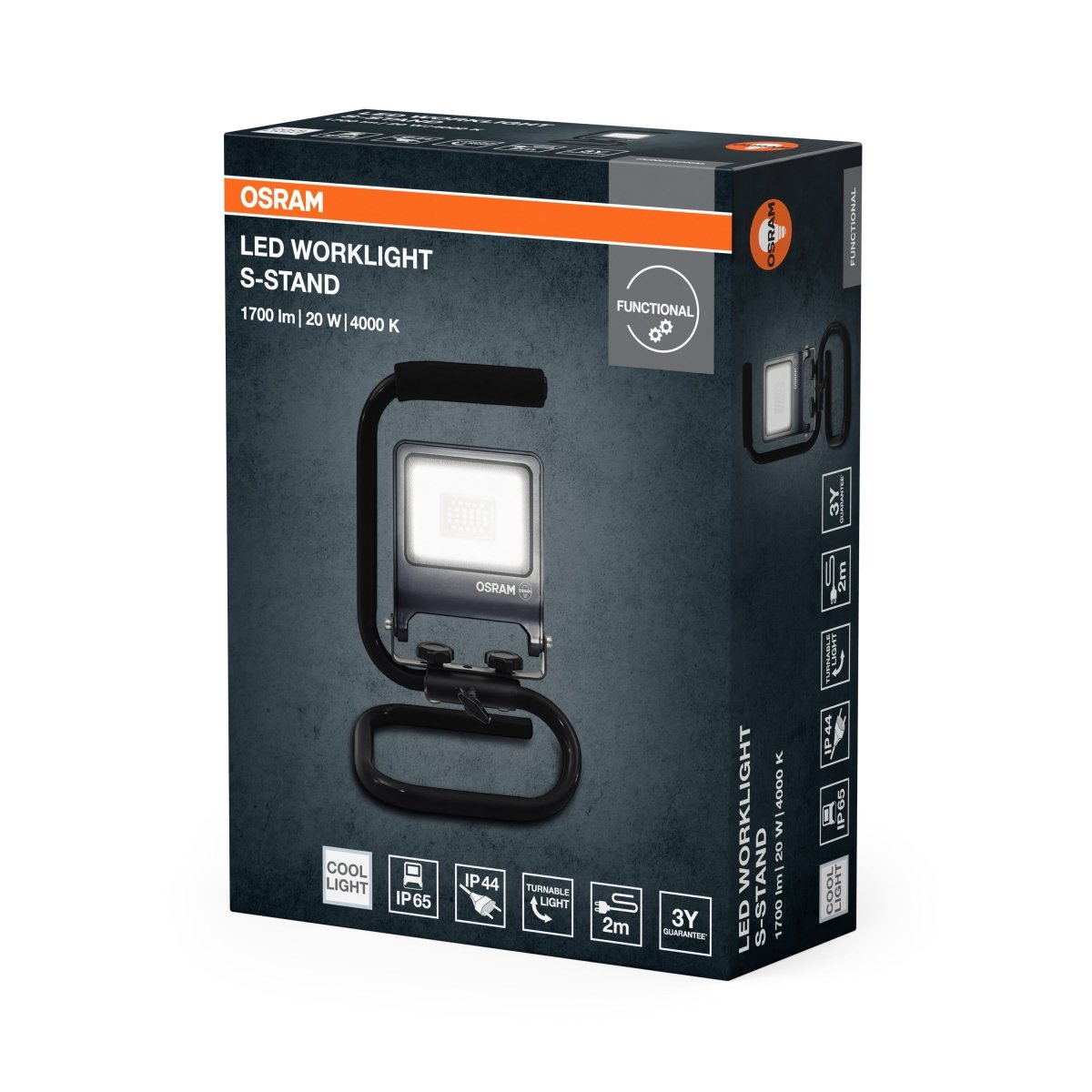 4099854572050 - Flexibilní LED pracovní světlo 20 W S - STAND studená bílá OSRAM - Pracovní svítidlo - LEDVANCE e - shop