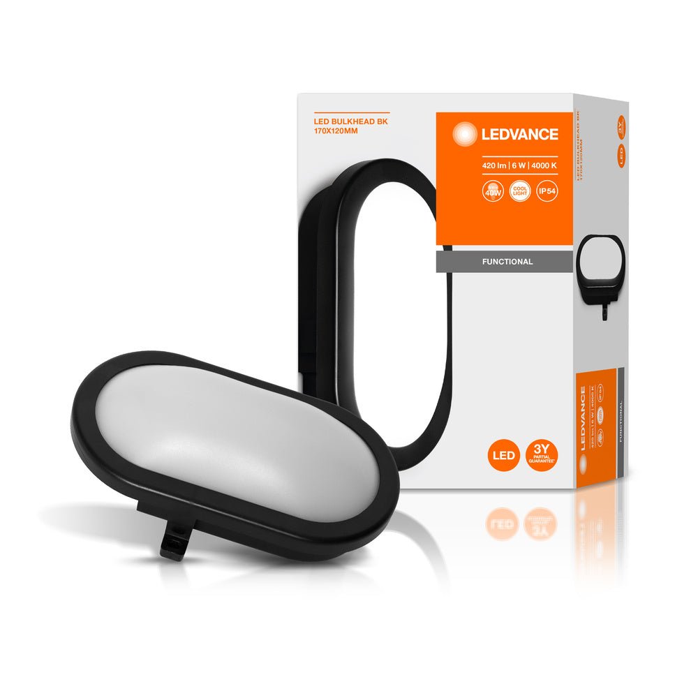 Funkční venkovní LED svítidlo BULKHEAD 6W IP54, černé
