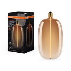 4058075836402 - Hnědá LED žárovka E27 4.8W VINTAGE ELIPSE/OVAL, teplá bílá - Žárovka - LEDVANCE e - shop
