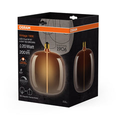 4058075836389 - Hnědá LED žárovka E27 4W VINTAGE OVAL, teplá bílá - Žárovka - LEDVANCE e - shop