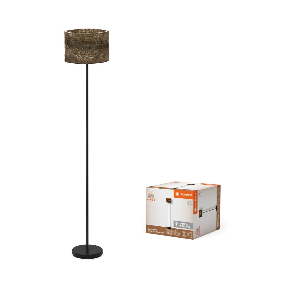 Kartonová stojací lampa E27 CYLINDER FLOOR