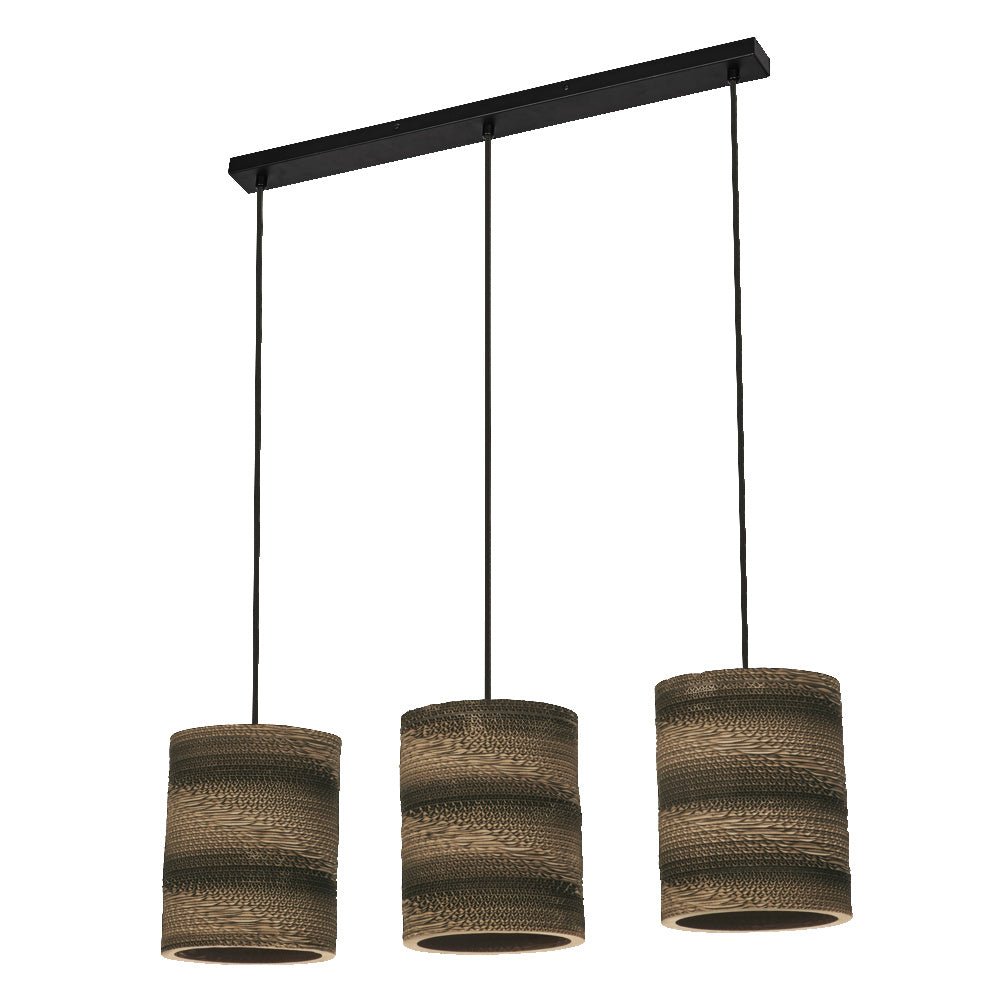 Kartonové stropní svítidlo 3 x E27 CYLINDER PENDANT