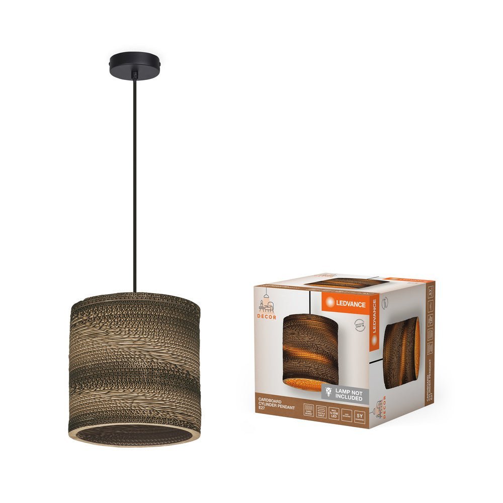 Kartonové stropní svítidlo E27 CYLINDER PENDANT