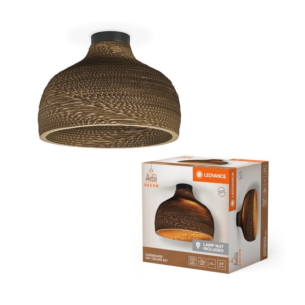 Kartonové stropní svítidlo E27 HAT CEILING