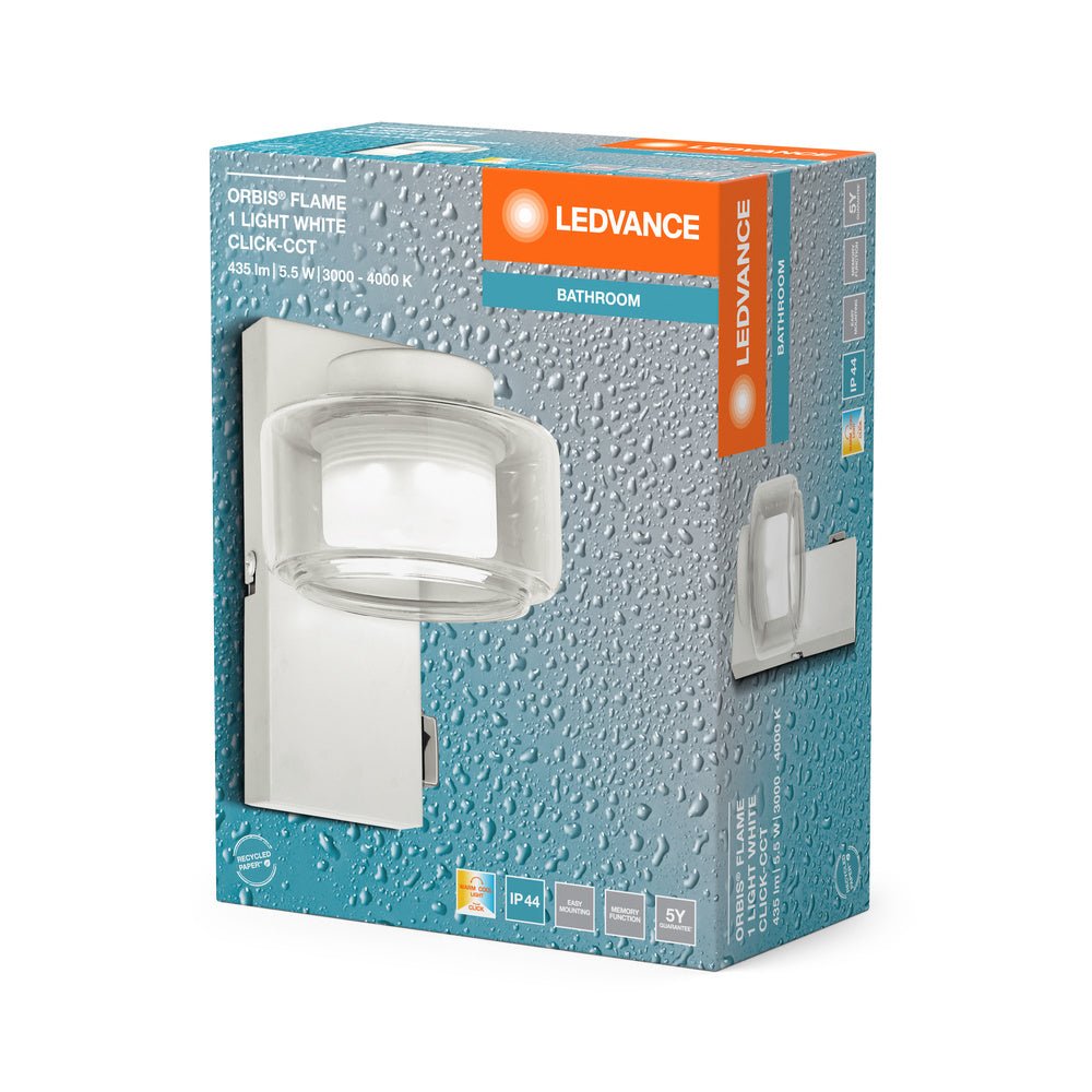 4099854276071 - Koupelnové bílé nástěnné světlo IP44 ORBIS, laditelná bílá - Nástěnné svítidlo - LEDVANCE e - shop