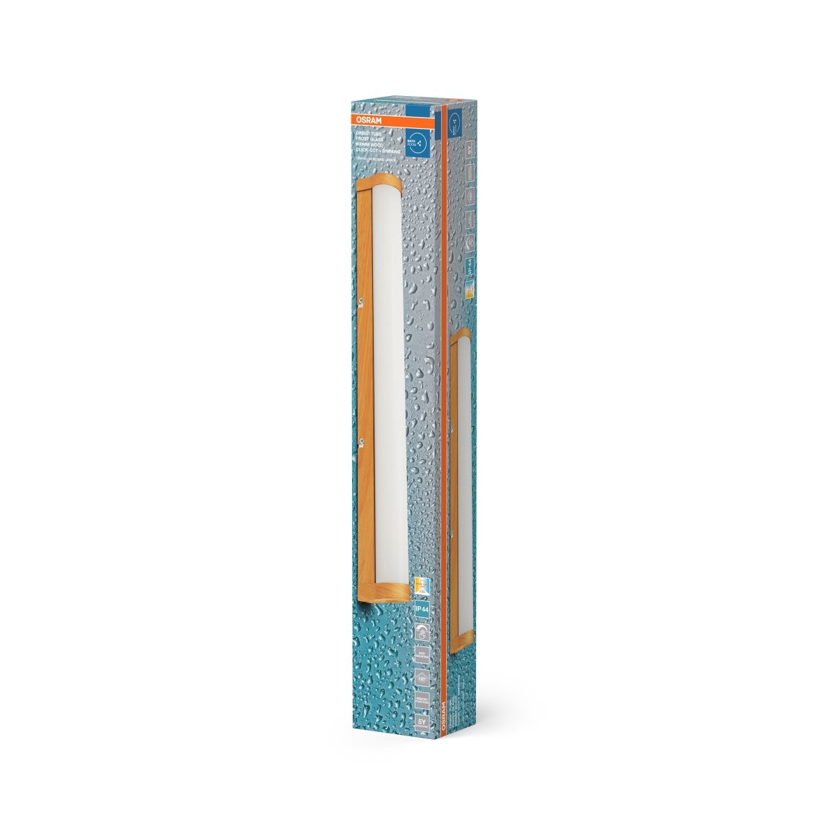 4099854450723 - Koupelnové dřevěné nástěnné světlo 600 mm TUBE, laditelná bílá OSRAM - Nástěnné svítidlo - LEDVANCE e - shop