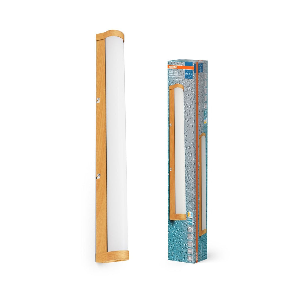 Koupelnové dřevěné nástěnné světlo 600 mm TUBE, laditelná bílá OSRAM