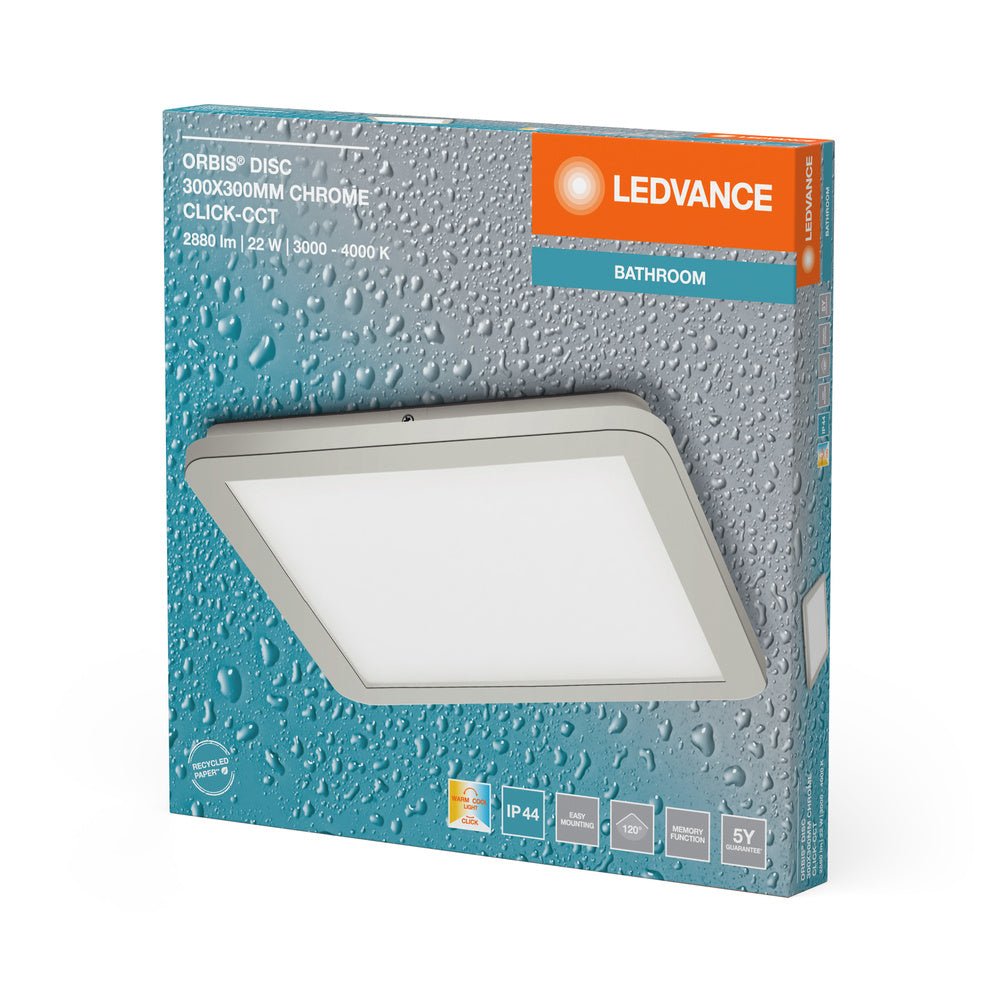 4099854279652 - Koupelnové šedé stropní svítidlo 300x300 ORBIS, laditelná bílá - Stropní svítidlo - LEDVANCE e - shop