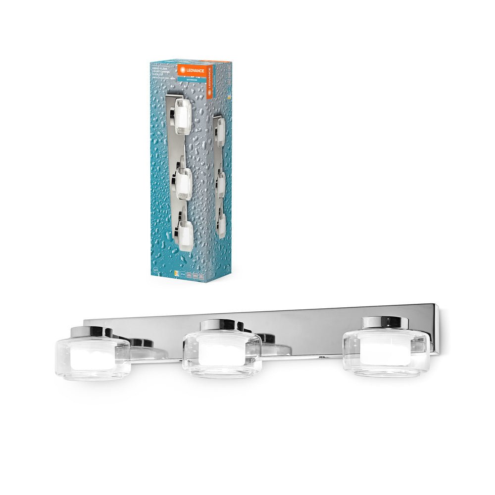 4099854276231 - Koupelnové stříbrné nástěnné světlo ORBIS 3, laditelná bílá - Nástěnné svítidlo - LEDVANCE e - shop