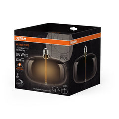 4058075836440 - Kouřová LED žárovka E27 4W VINTAGE ELIPSE, teplá bílá - Žárovka - LEDVANCE e - shop