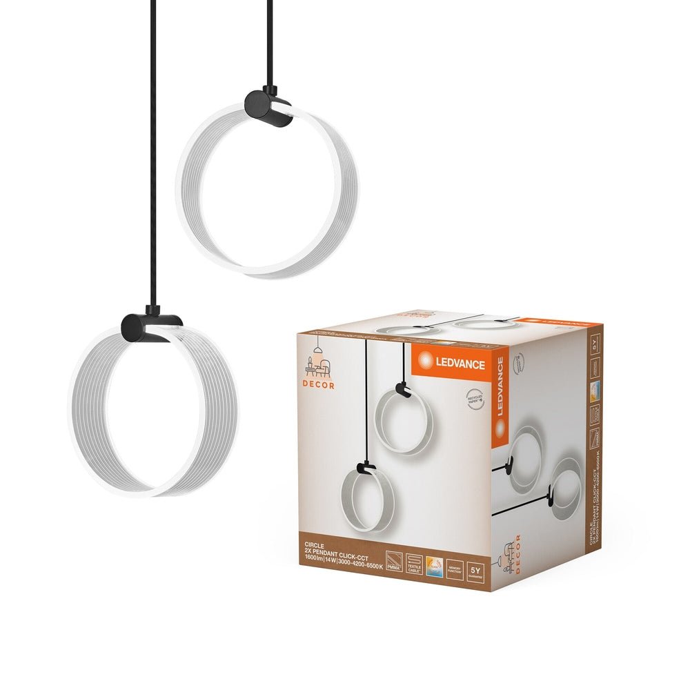 Kruhový lustr dekorativní 14 W PENDANT, laditelná bílá