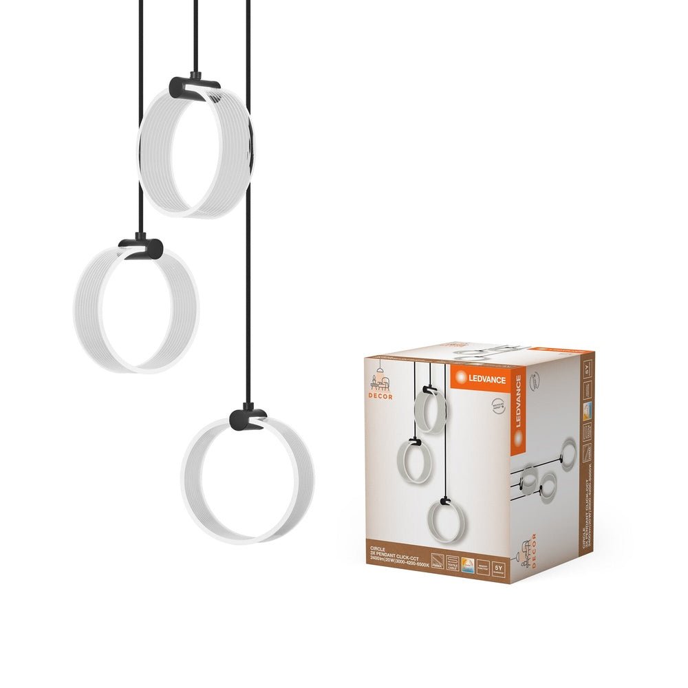 Kruhový lustr dekorativní 20 W PENDANT, laditelná bílá