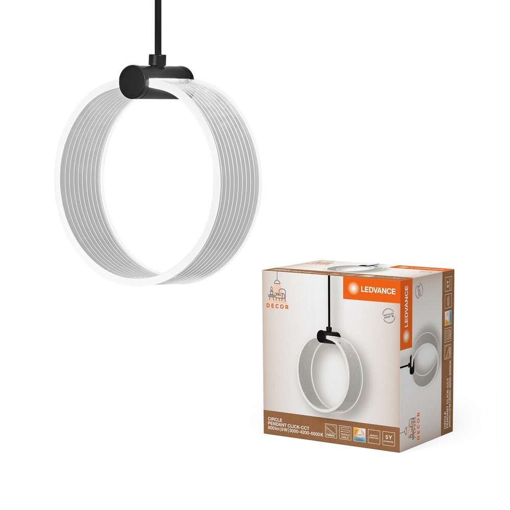 Kruhový lustr dekorativní 8 W PENDANT, laditelná bílá