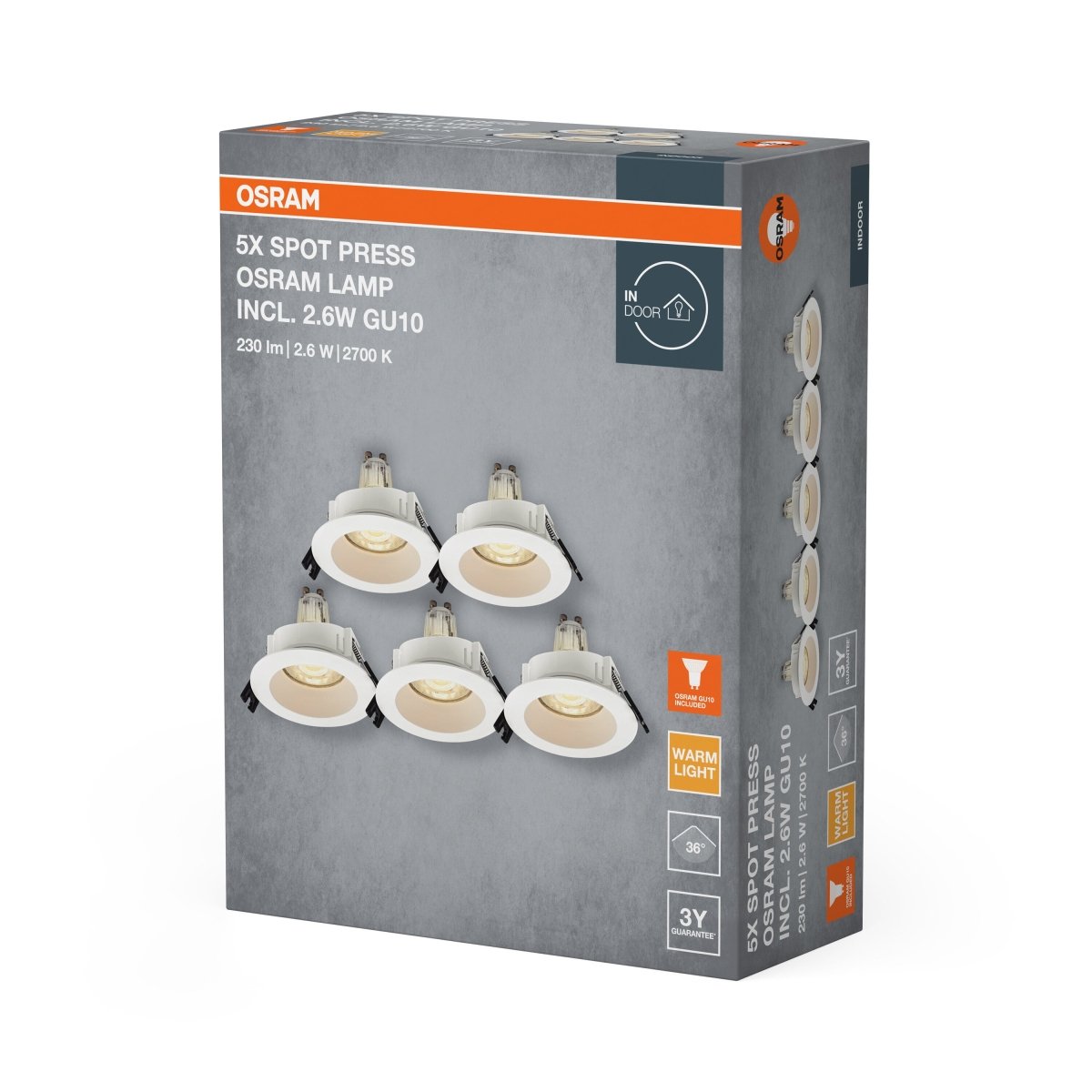 4058075853256 - LED bodové svítidlo, zapuštěné, 2.6W, Bílé - Reflektor - Czechia LEDVANCE e - shop