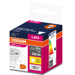 4058075198944 - LED bodovka GU10 2.8 W PAR16, teplá bílá - Žárovka - LEDVANCE e - shop
