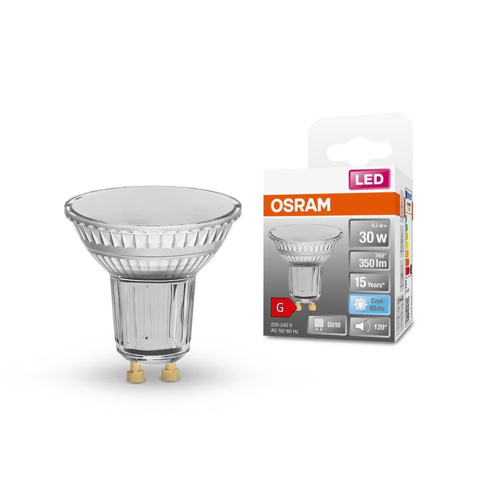 LED bodovka GU10 4,3 W STAR, studená bílá