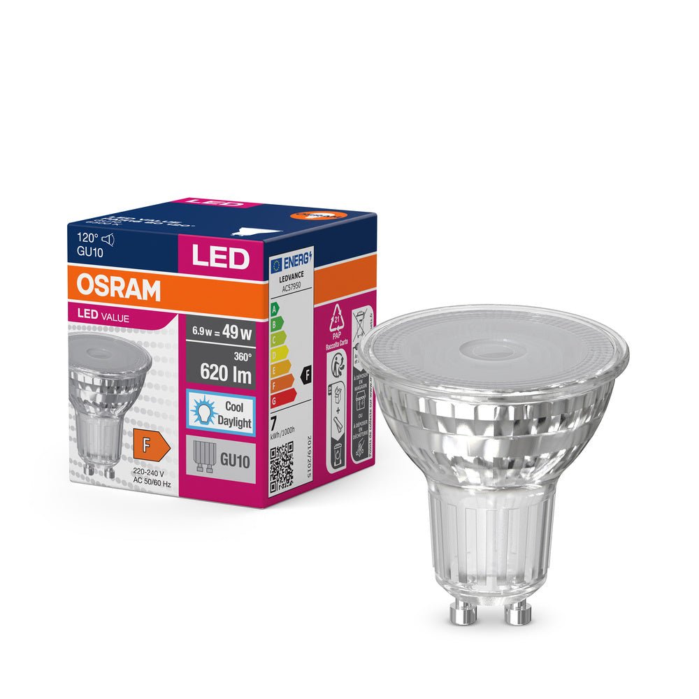 4058075096745 - LED bodovka GU10 6.9 W PAR16 VALUE, studená denní bílá - Žárovka - LEDVANCE e - shop