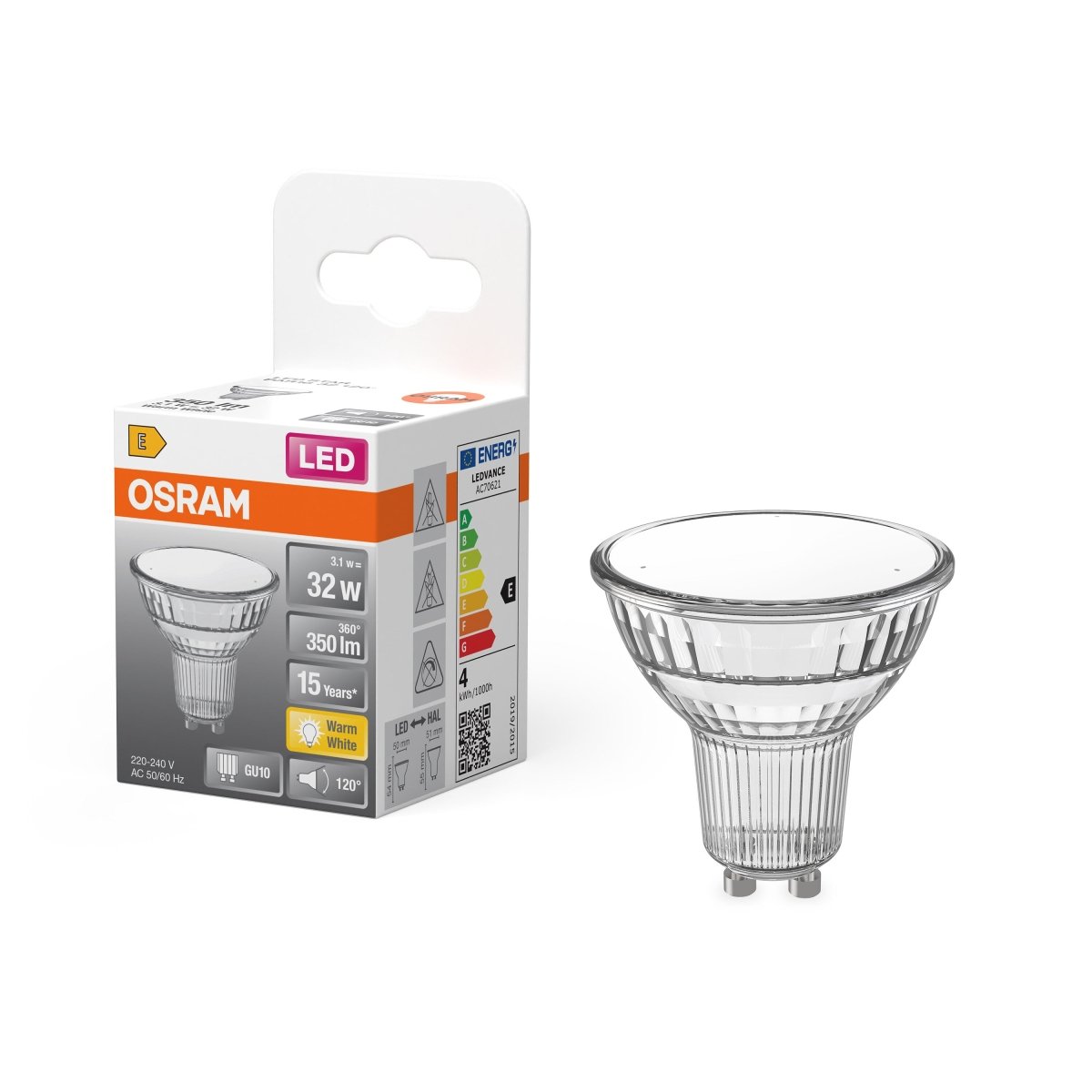 4099854458668 - LED bodovkaU10 4.3 W STAR, teplá bílá OSRAM - Bodovka - LEDVANCE e - shop