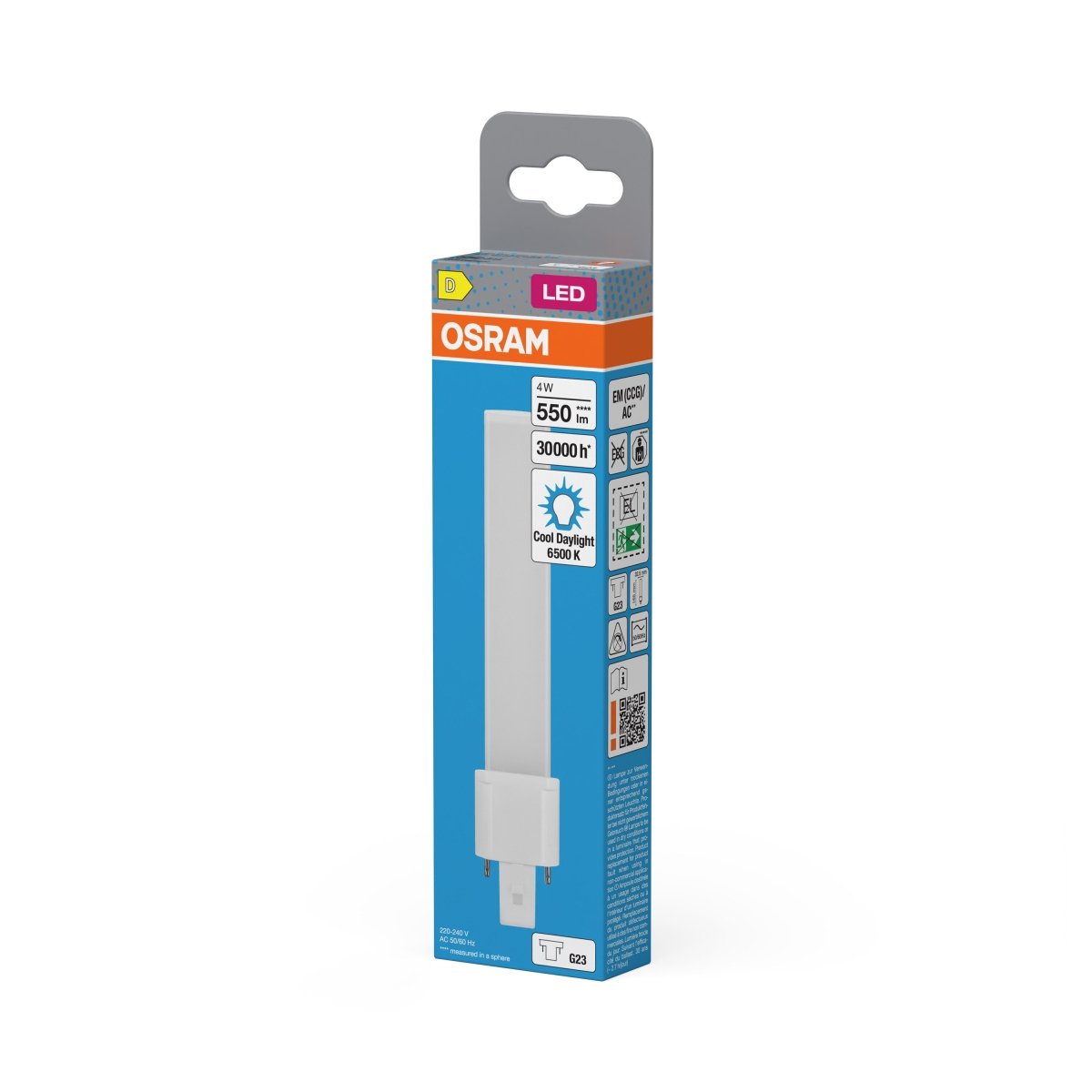 4099854502491 - LED náhrada DULUX LED S9, 4W, Studená bílá, G23 - Czechia LEDVANCE e - shop