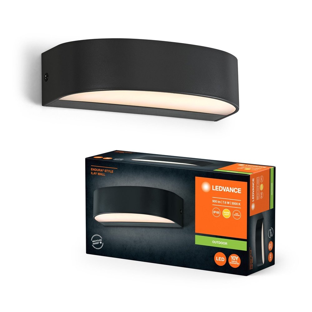 LED nástěnné svítidlo 7.6 W IP65 ENDURA ILAY, teplá bílá