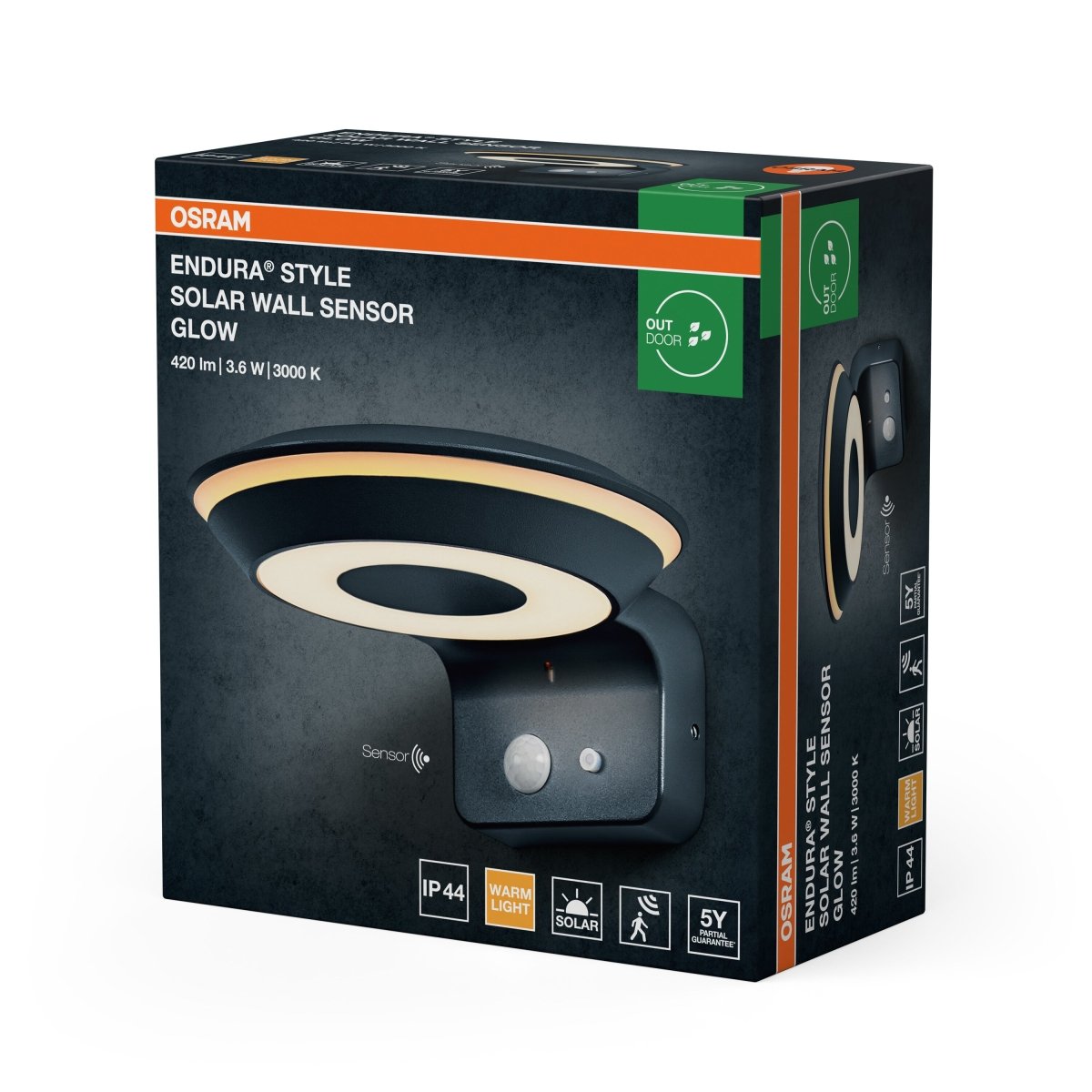 4099854455674 - LED Nástěnné venkovní svítidlo 3,60 W Teplá bílá 160 mm - Nástěnné venkovní svítidlo - LEDVANCE e - shop