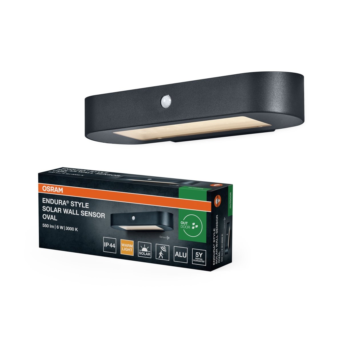 4099854455711 - LED Nástěnné venkovní svítidlo 6 W Teplá bílá 340 mm - Nástěnné venkovní svítidlo - LEDVANCE e - shop