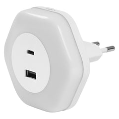 4099854090264 - LED orientační svítidlo USB A + C 15 W LUNETTA, teplá bílá - Orientační svítidlo - LEDVANCE e - shop