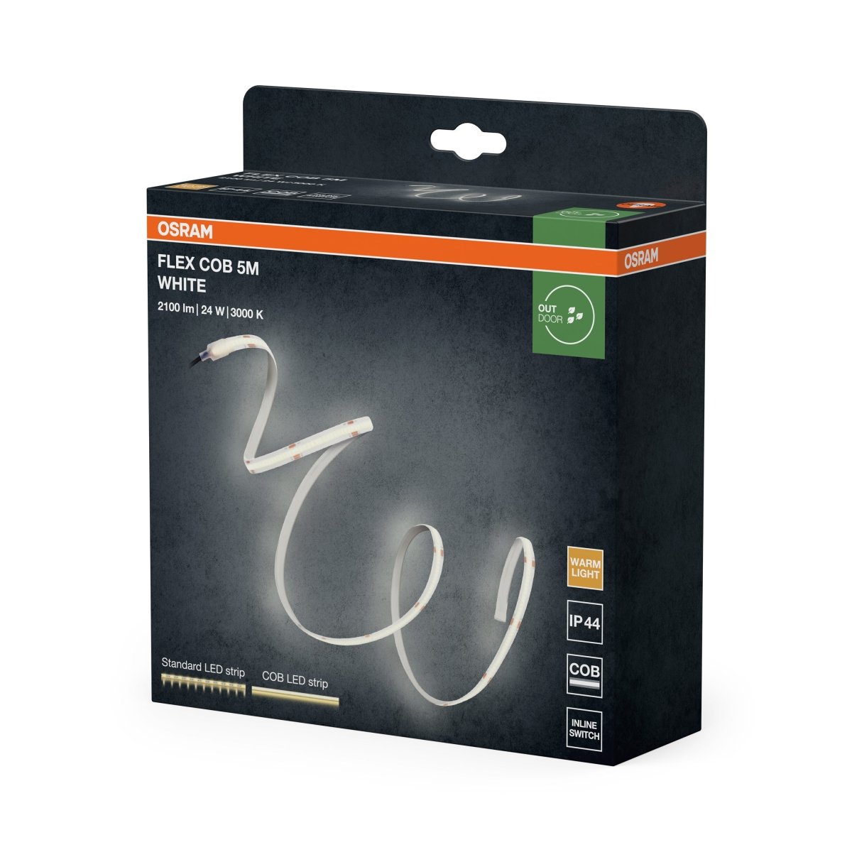 4099854448850 - LED pásek COB IP44 5m, Teplá Bílá - LED pásek - Czechia LEDVANCE e - shop