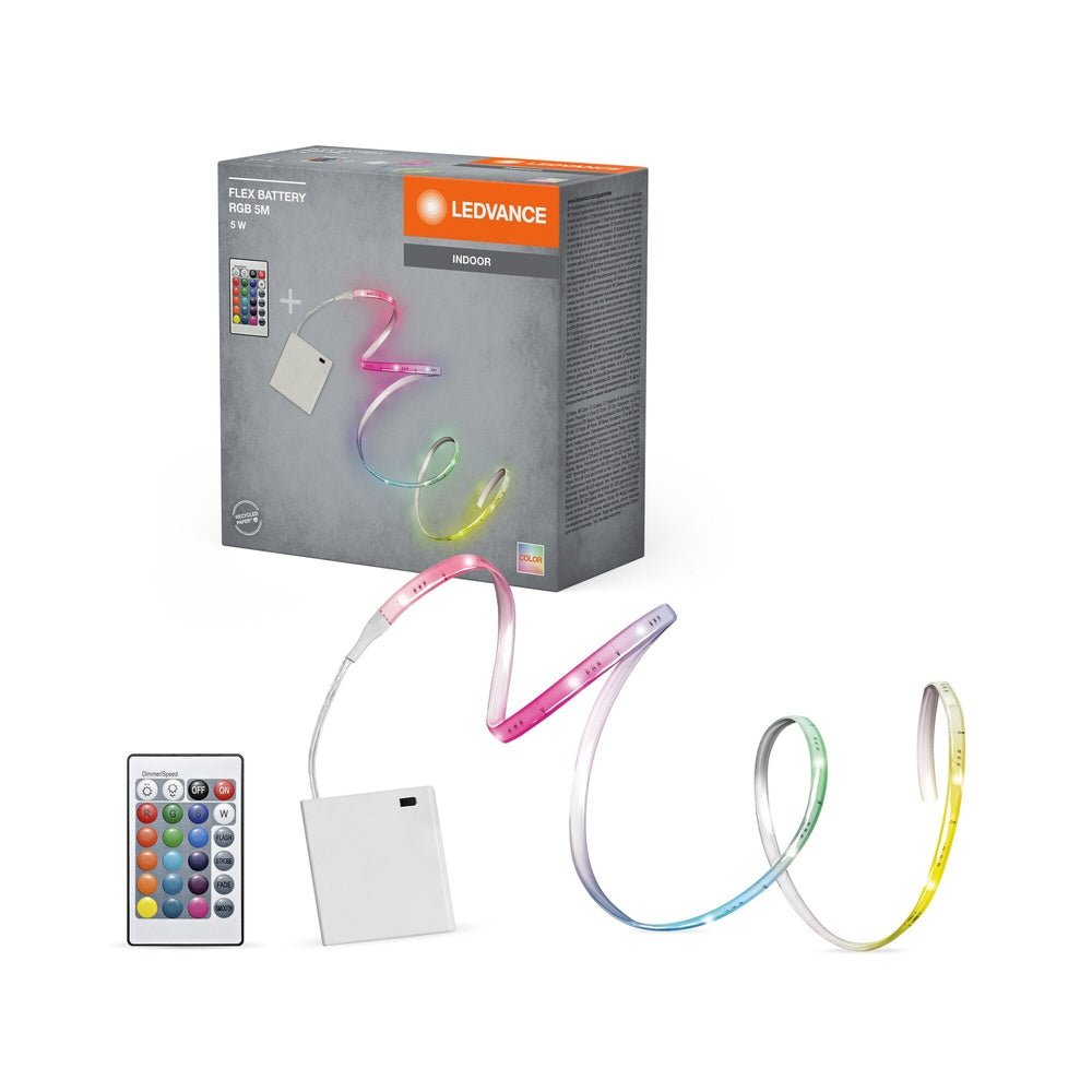 LED pásek s baterií + ovladač 5W BATTERY RGB 5m