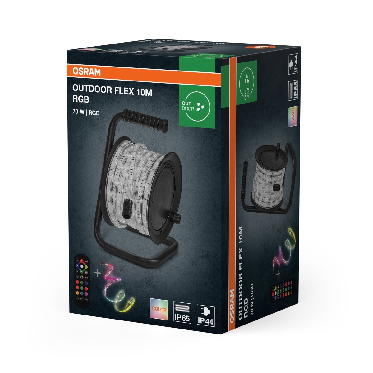 4099854449178 - LED pásek Venkovní Flex 10m RGB IP65 s dálkovým ovládáním, Rozšiřitelný, Robustní - LED pásek - Czechia LEDVANCE e - shop