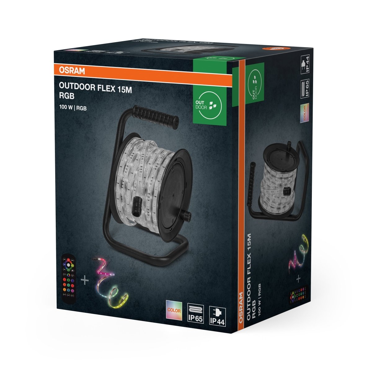 4099854449215 - LED pásek Venkovní Flex 15m RGB IP65 s dálkovým ovládáním - LED pásek - Czechia LEDVANCE e - shop