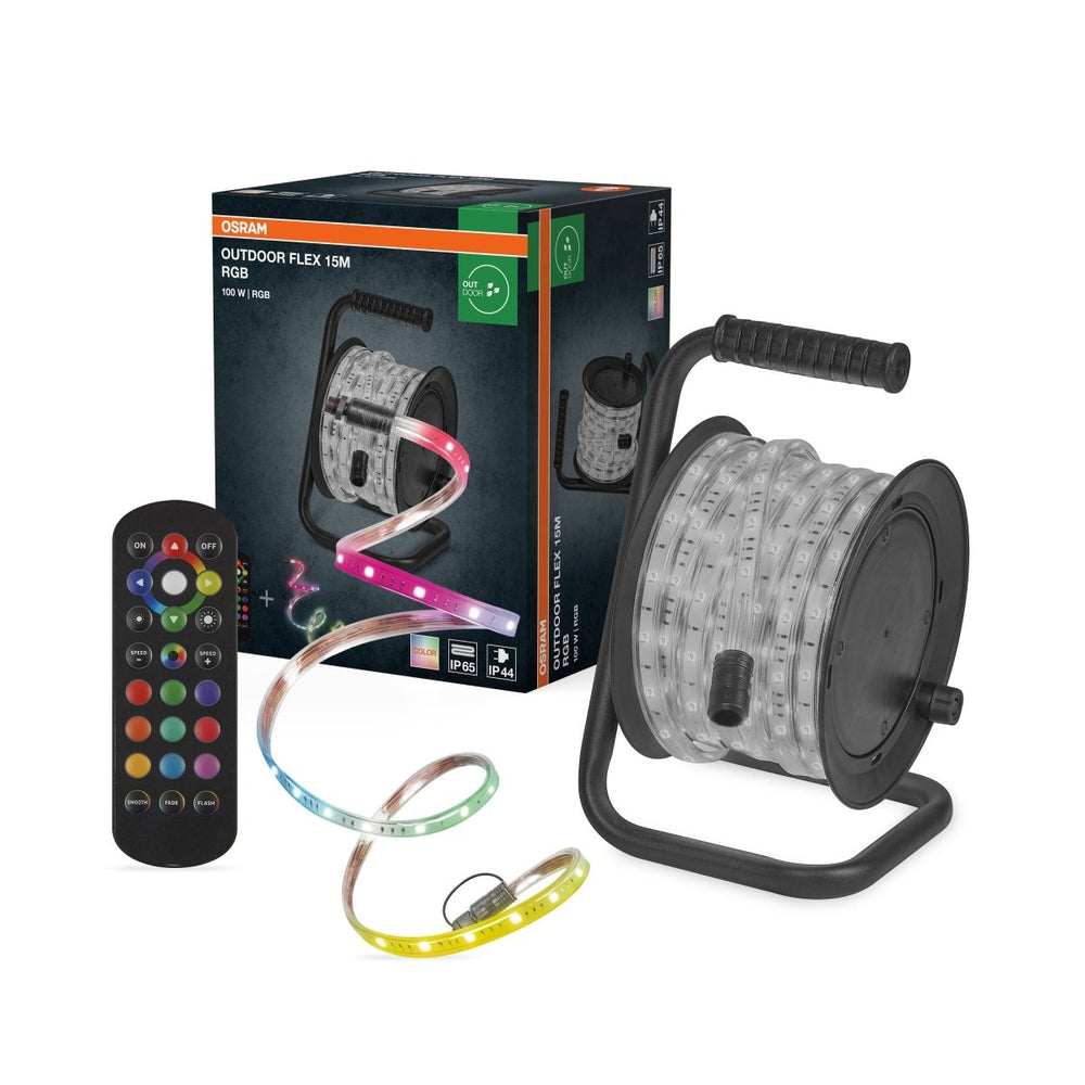 LED pásek Venkovní Flex 15m RGB IP65 s dálkovým ovládáním