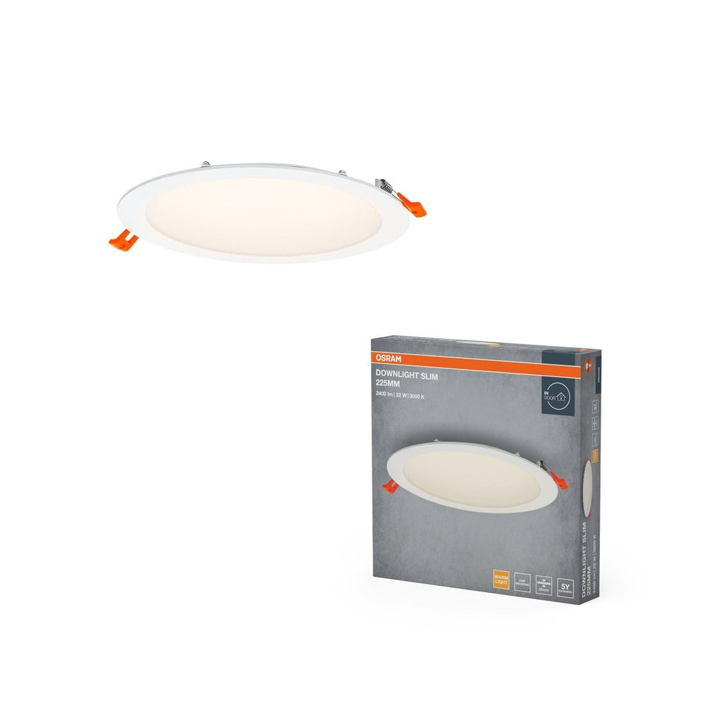 LED podhledové svítidlo DOWNLIGHT 225 Slim, teplá bílá OSRAM