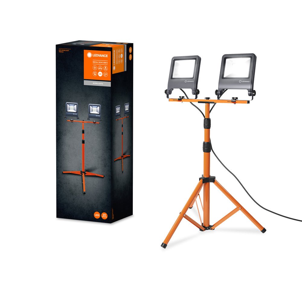 LED pracovní světlo 2 x 50 W TRIPOD studená bílá