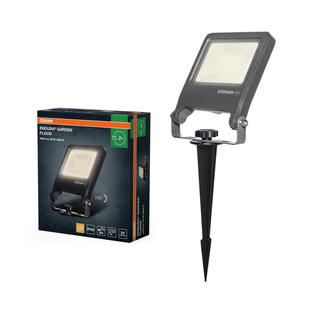 Venkovní LED reflektor 20 W, teplá bílá